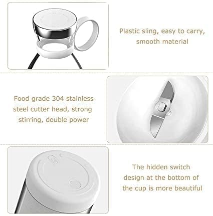 SUPER BLENDER - for Shakes and Smoothies Fruits Vegetables Juice Maker Grinder Mixer Strong Cutting Bottle Sports Travel Outdoors Gym (muticolor)